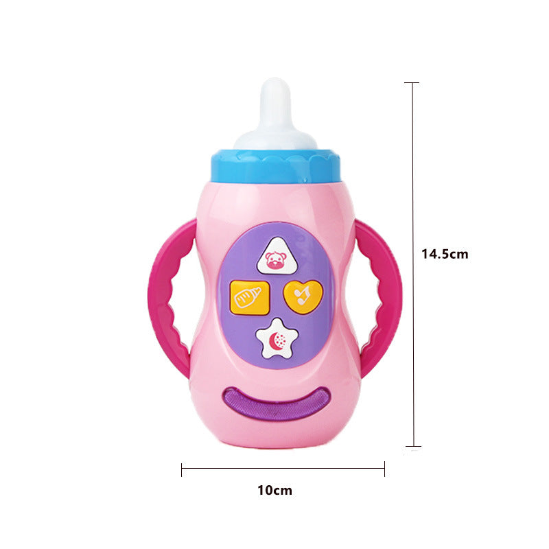 Newborn Baby Sound And Light Music Milk Bottle Educational Toy