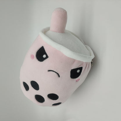 Milk Tea Cup Pillow, Xeative Double-Sided Double Epression Plush Doll