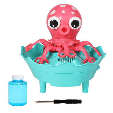 Electric Children'S Cartoon Octopus Bubble Machine Toy