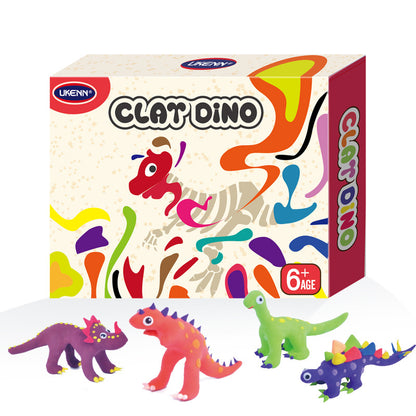 Creative Super Light Clay Puzzle Color Mud Model Diy Handmade Toys Clay Dinosaurs