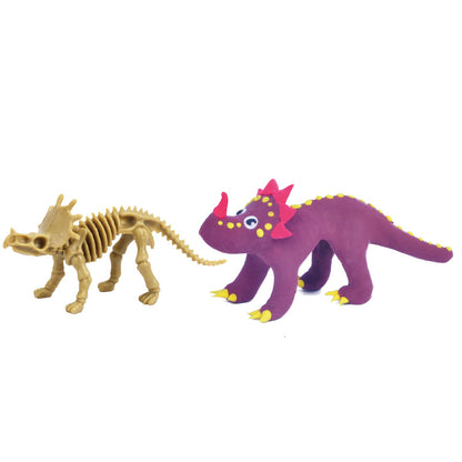 Creative Super Light Clay Puzzle Color Mud Model Diy Handmade Toys Clay Dinosaurs