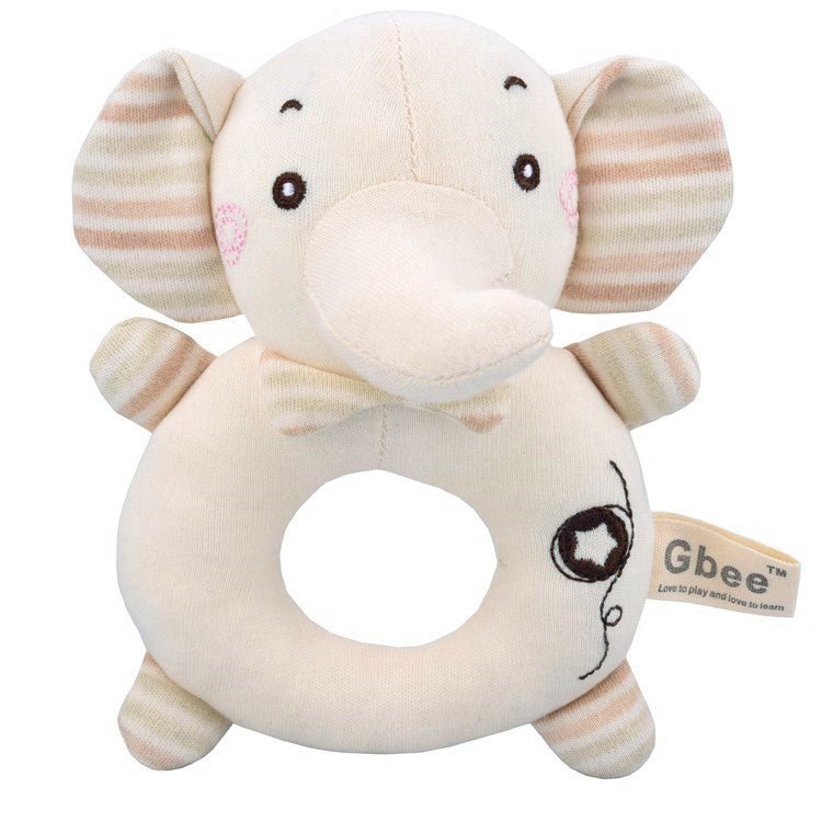 Cotton Round Rattle Stick Baby Soothing Toy For Infants And Toddlers