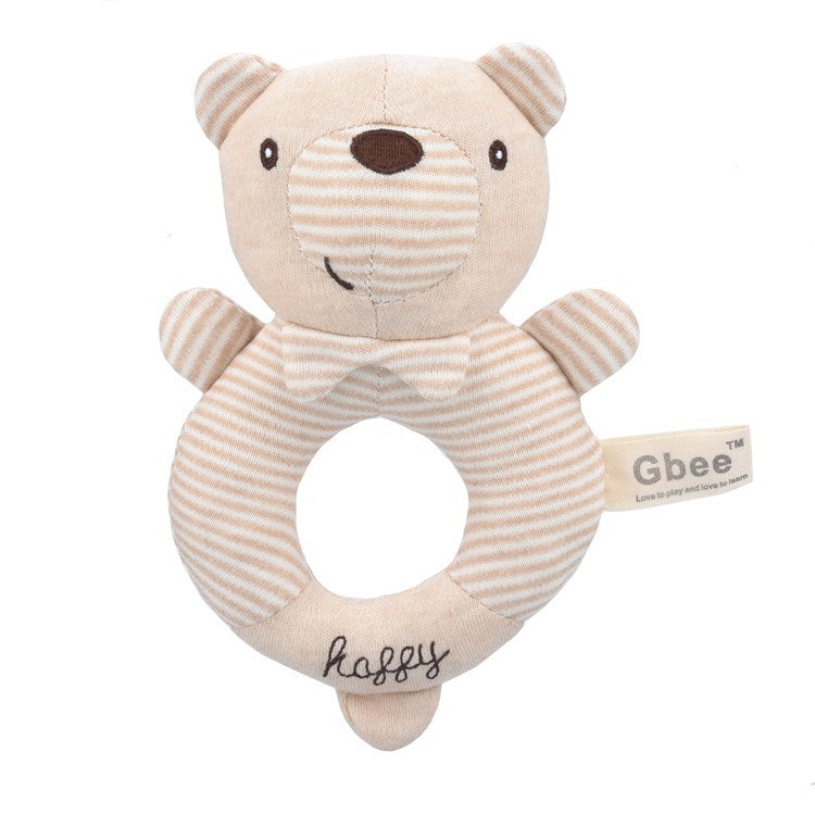 Cotton Round Rattle Stick Baby Soothing Toy For Infants And Toddlers