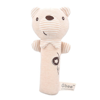 Cotton Round Rattle Stick Baby Soothing Toy For Infants And Toddlers