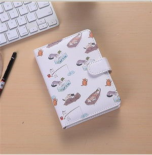 King Valley Ukiyoga Creative Cartoon Magnetic Buckle Notebook
