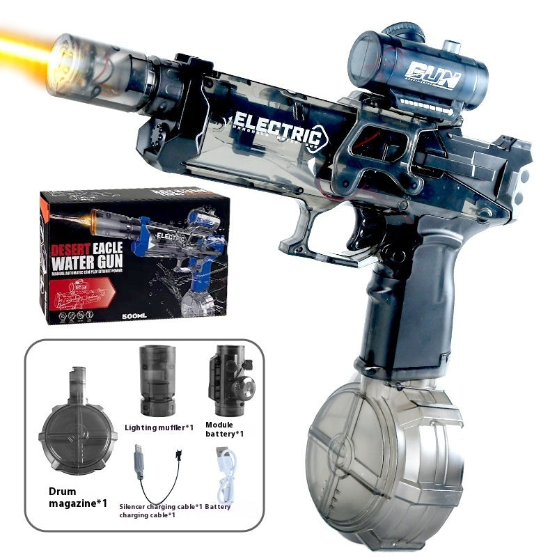 New Ice Mouse Ice Explosion Electric Water Gun Children's High-speed Continuous Hair Linkage Reloading Large Capacity Water Pistols Toy - LJ Enterprise