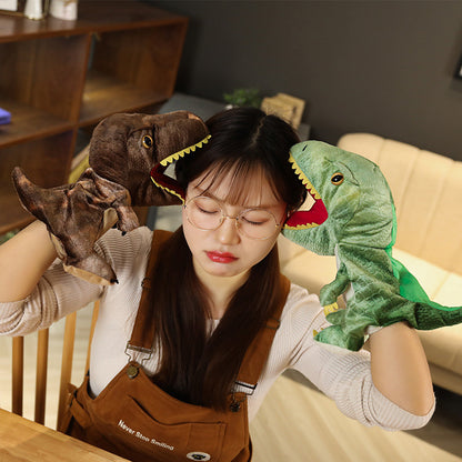 Cute Cartoon Dinosaur Hand Puppet Plush Toy Parent-child Baby
