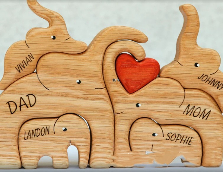 Wooden Zigsaw Puzzle Set Crafts