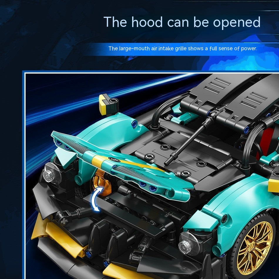 Assembled Super Sports Car Educational Building Blocks Building Blocks Car Model