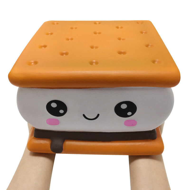 Direct sales slow rebound super large expression sandwich biscuits