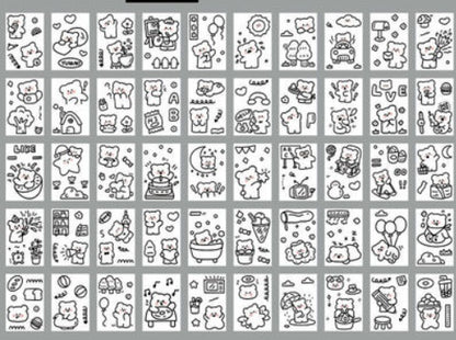 Stickers This Account Material Decorative Stickers 50 Sheets