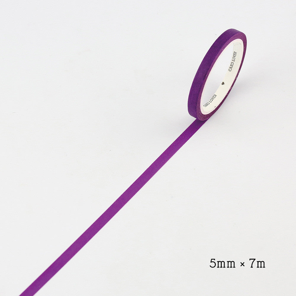 Hand account solid color paper tape