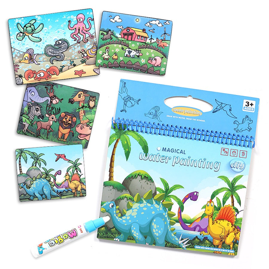 Early Education Clear Water Painting L Digital English Anime Water Album Graffiti Water Painting Book Color Applying Books