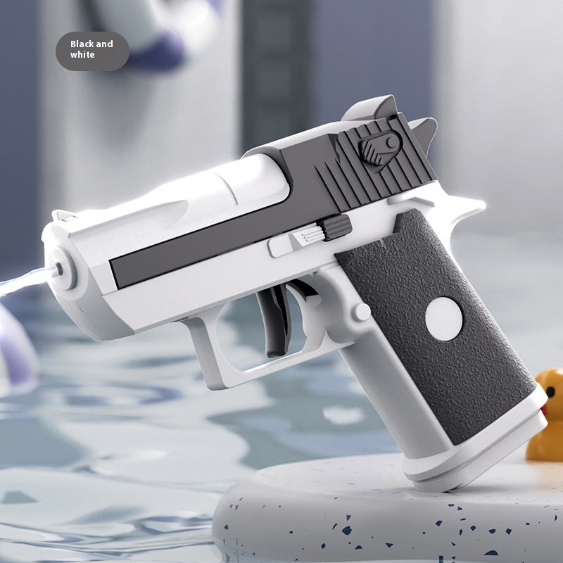 6-color Desert Eagle Water Gun Mechanical Linkage Pressing Rebore Children's Toy - LJ Enterprise