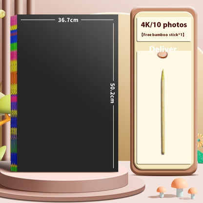 Children's Color Graffiti Paper Scraping Painting Books