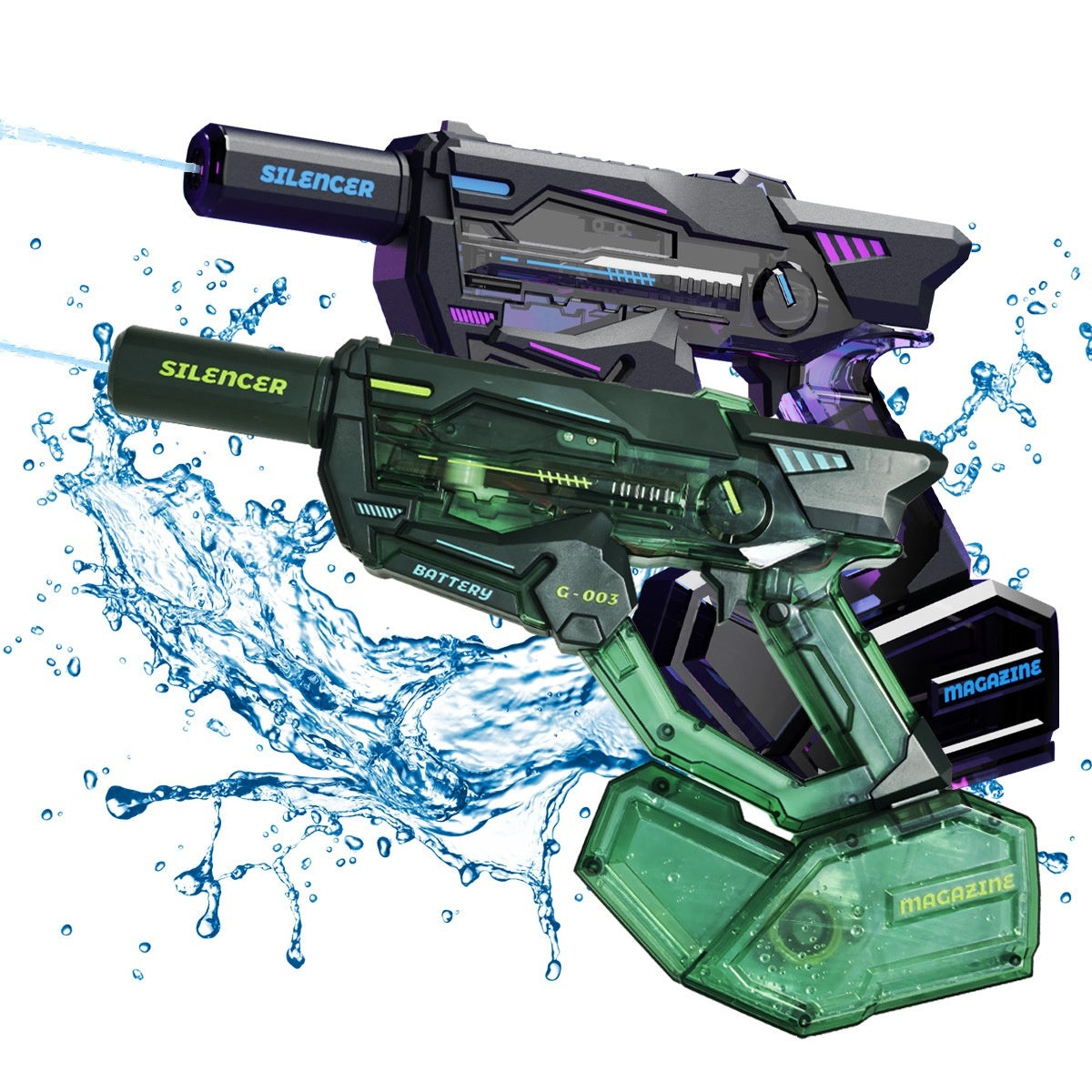 Water Gun Automatic Absorbent Continuous Hair Children's Summer Outdoor Water Toys