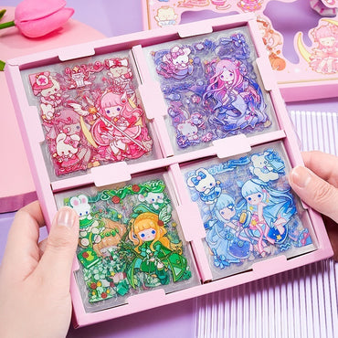 Twelve Constellation Stickers 00 Pieces Non-repeated Waterproof Goo Card Stickers Notebook Gift Box