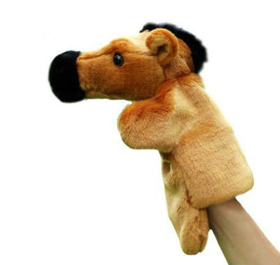 Baby Animal Hand Puppet Toy Storytelling Zebra Finger Puppet Plush