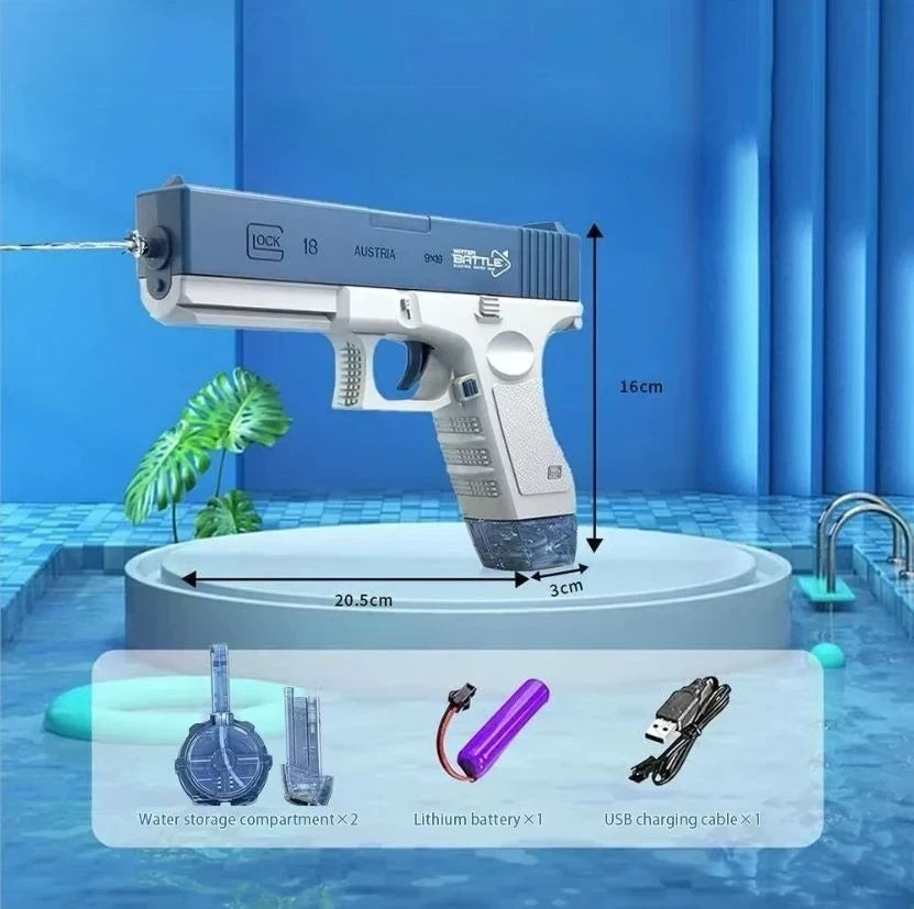 Children's Water Gun - High-Pressure Pull-Back Water Pistol - LJ Enterprise