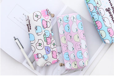 Creative Corner Cute PU Leather Triangle Stationery Bag