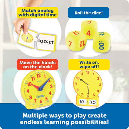 Time Activity Set Time Clock Time Cards about Time, Ages 5+