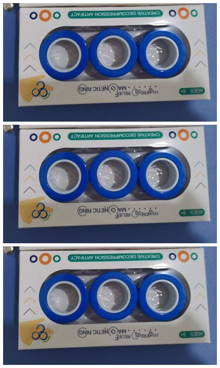 Magnetic finger rotating ring