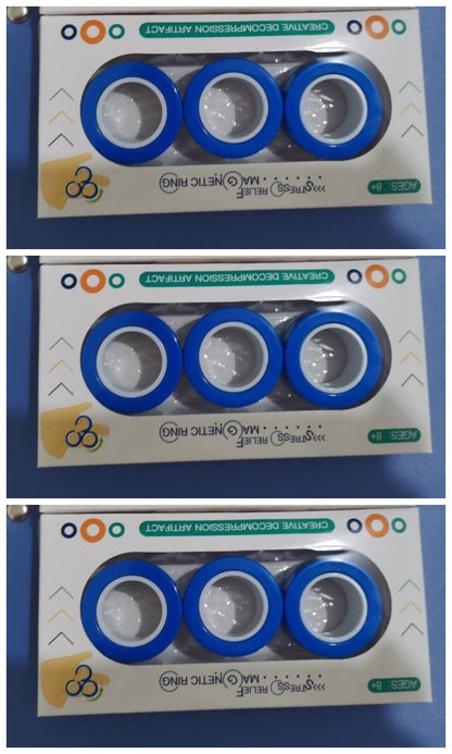 Magnetic finger rotating ring