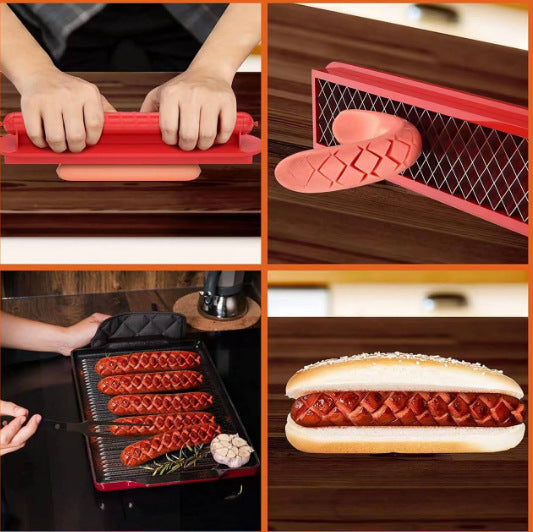 Cut Sausage Cutter Ham Kitchen Supplies Barbecue Tools Hot Dog Cutters - LJ Enterprise