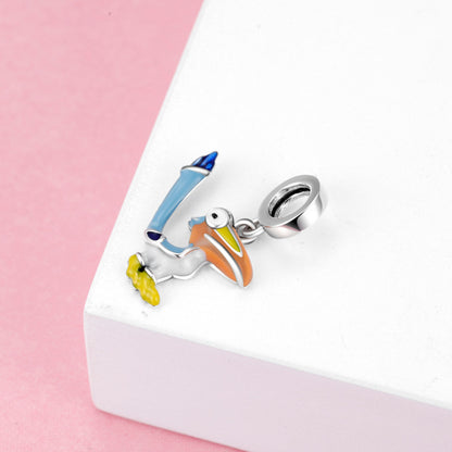 Cartoon Series Beads Pendant CharmS925 Silver Diy Bracelet Accessories Loose Beads - LJ Enterprise