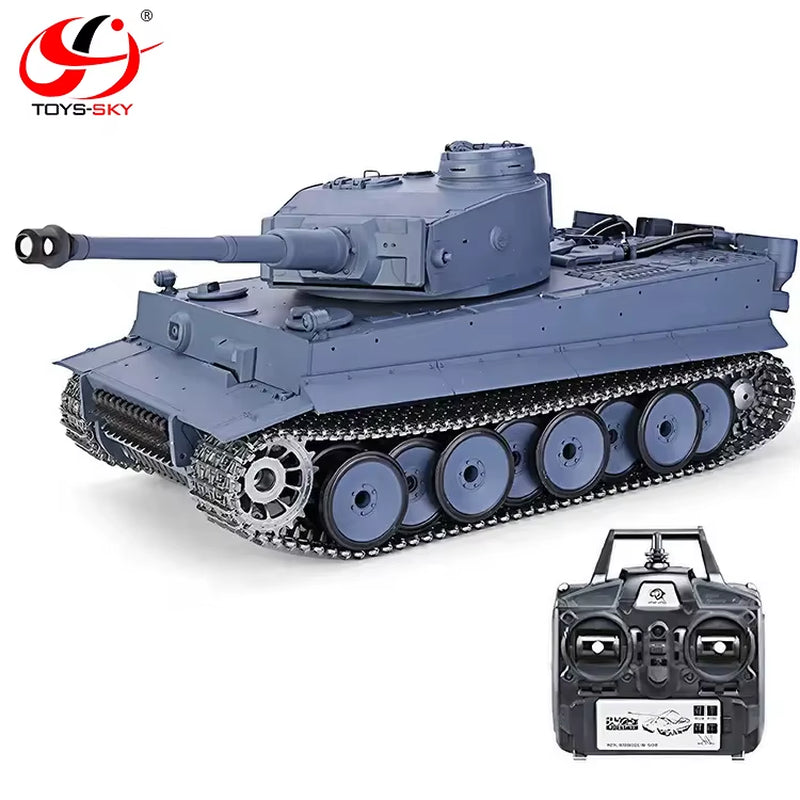 Heng Long 3818-1 2.4G 1/16 Germany Tiger Heavy Remote Control Tank Radio Control Battle RC Tank Metal