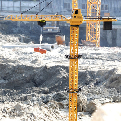 Remote Control Simulation Sound Toy Tower Crane Engineering Vehicle