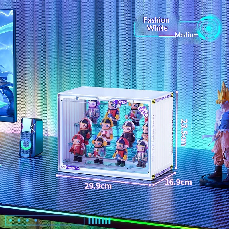 Large-capacity Acrylic Storage Display Rack, Transparent Dustproof Display Case For Action Figures And Collectibles