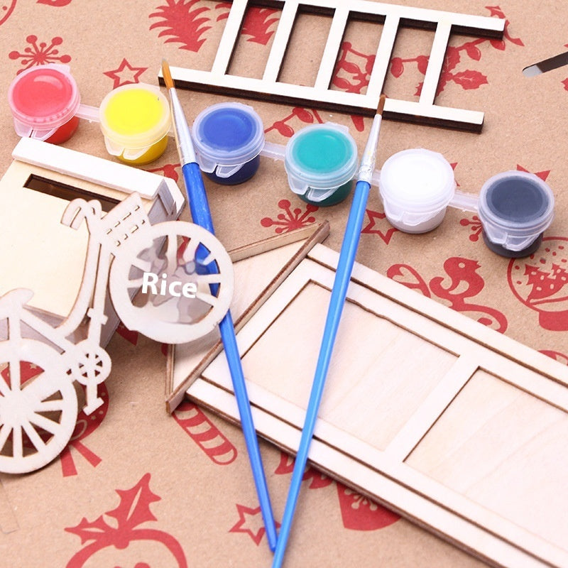 Dollhouse Christmas Decoration Solid Color Set