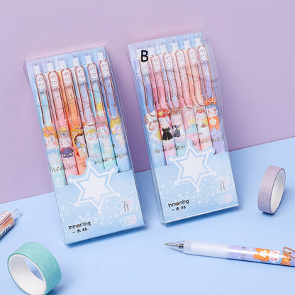 Yimu Lin Lisa's Secret Constellation Press Gel Pen-2 Cute Cartoons