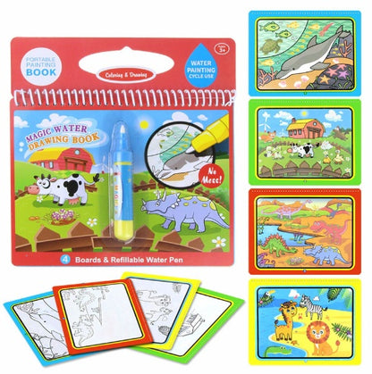 Children's Picture Books Water Painting Can Be Used Repeatedly  Water Sketch Book Kindergarten Painting Water Album Eight Bags