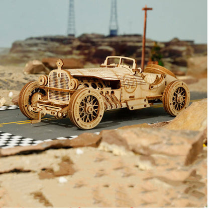 3D Wooden Puzzle Train Model DIY Wooden Train Toy Mechanical Train Model Kit Assembly Model Home Decoration Crafts - LJ Enterprise