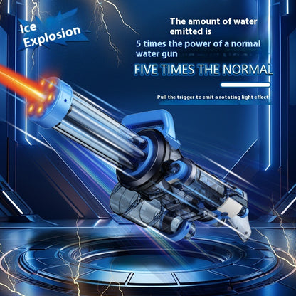 Ice Explosion Gatling Water Gun Electric Continuous Firing - LJ Enterprise
