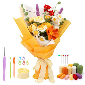 Crochet Material Kit Yarn Knitting Set - LJ Enterprise