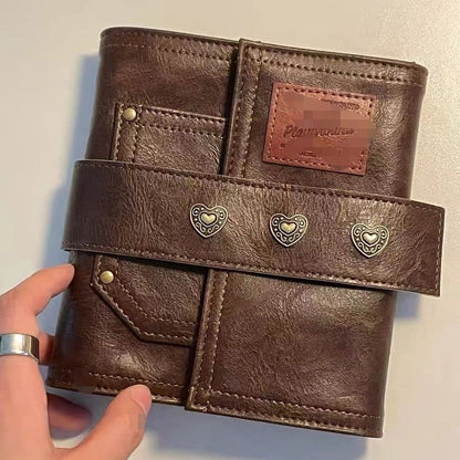 Creative Retro Leather Buckle Notebook