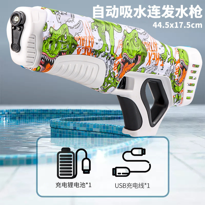 Children's Electric Continuous Hair Gun Toy One-click Water Absorption Can Be Launched - LJ Enterprise