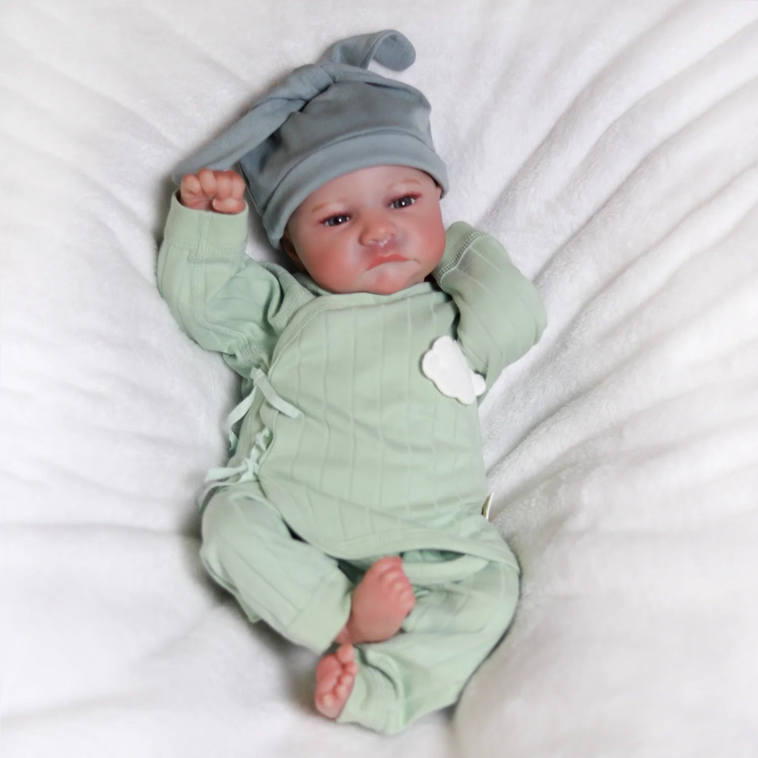 Reborn Newborn Baby Dolls Vinyl Silicone Realistic Toddler Doll Handmade Soft Body Baby Gift
