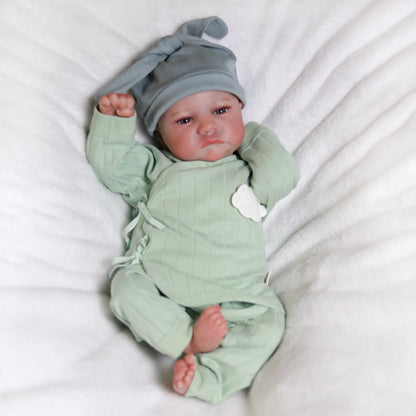 Reborn Newborn Baby Dolls Vinyl Silicone Realistic Toddler Doll Handmade Soft Body Baby Gift