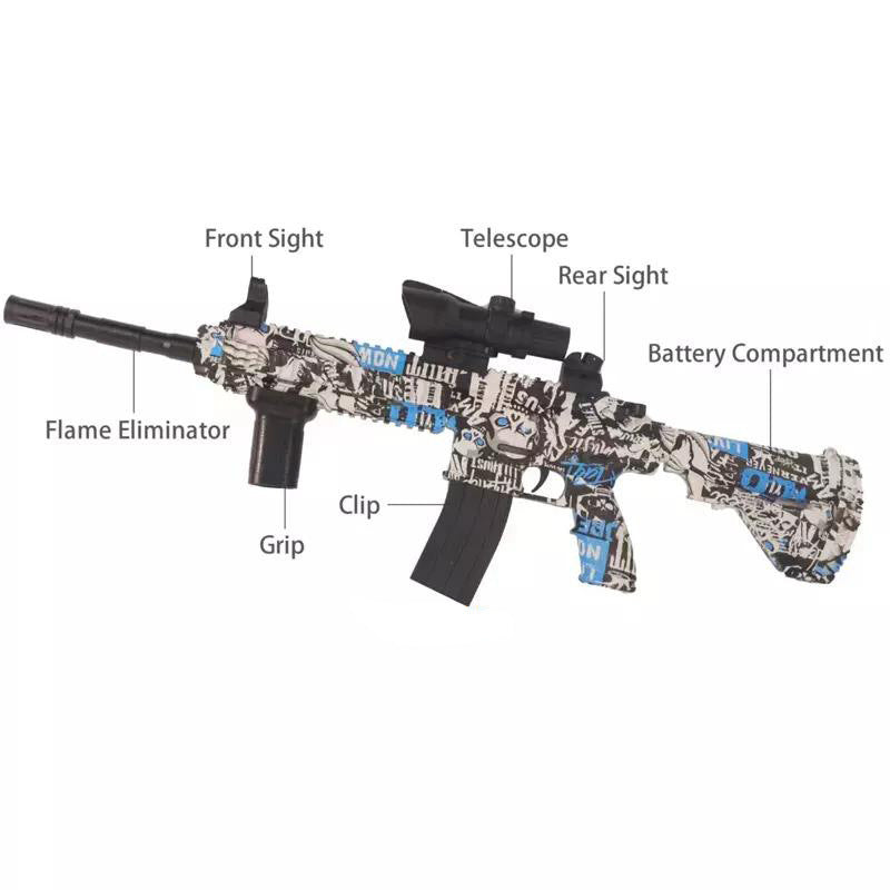 Electric Continuous Hair Graffiti Water Gun Toy - LJ Enterprise