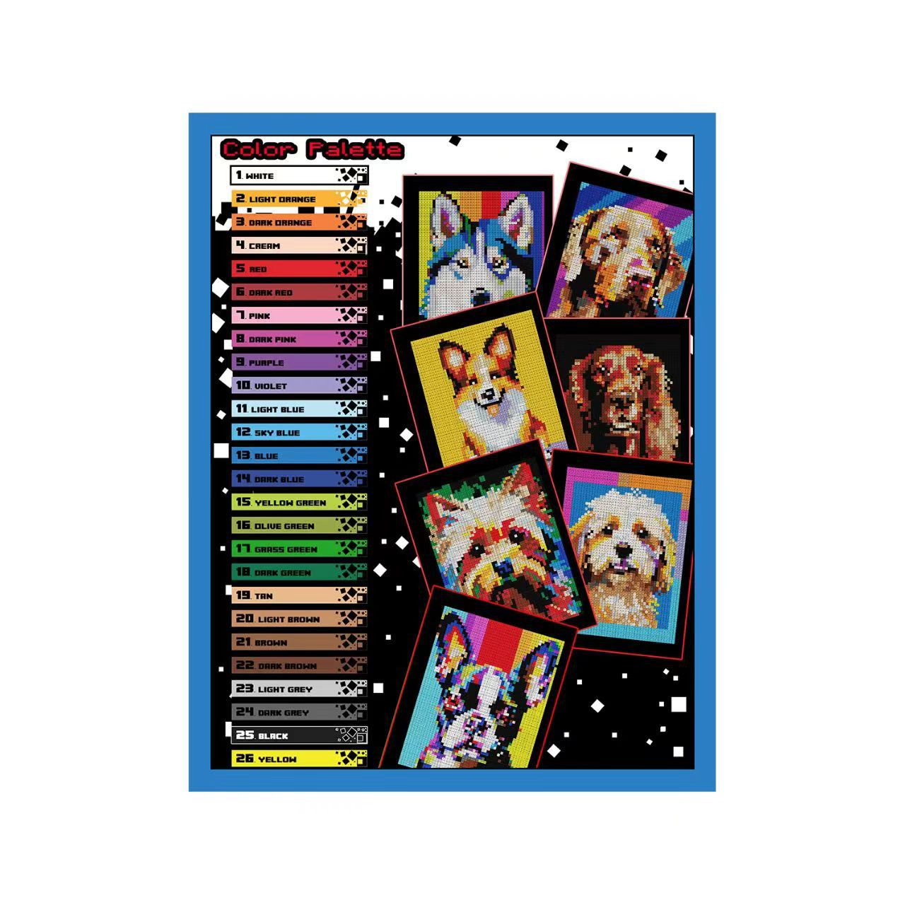 New Stress-relief Pixel Art Coloring Books In Various Styles