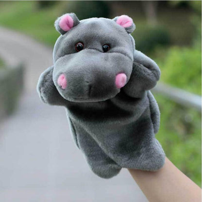 Baby Animal Hand Puppet Toy Storytelling Zebra Finger Puppet Plush