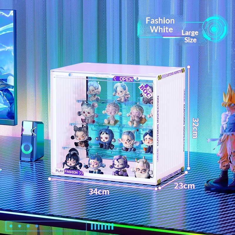 Large-capacity Acrylic Storage Display Rack, Transparent Dustproof Display Case For Action Figures And Collectibles