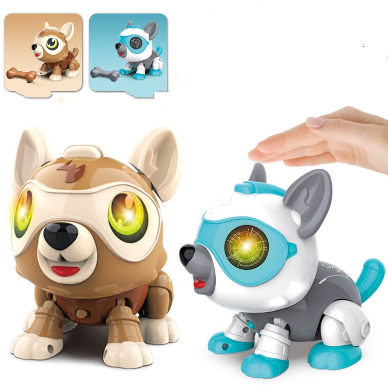 Children's Voice-activated Touch-sensing Electronic Robot Dog - LJ Enterprise