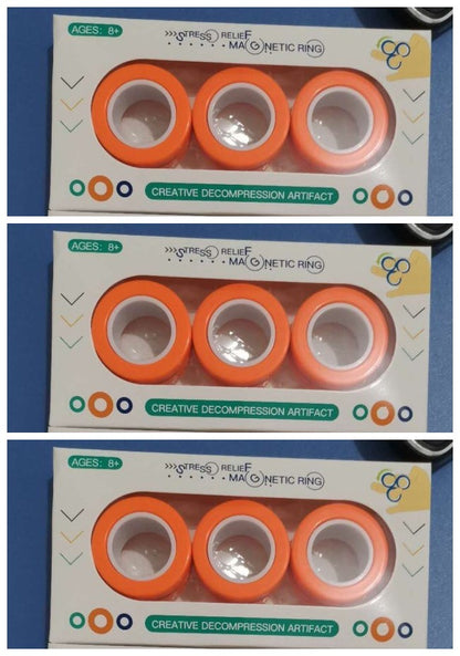 Magnetic finger rotating ring