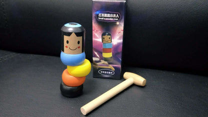 Immovable Tumbler Magic Stubborn Wood Toy Funny Unbreakable Toy Magic Tricks