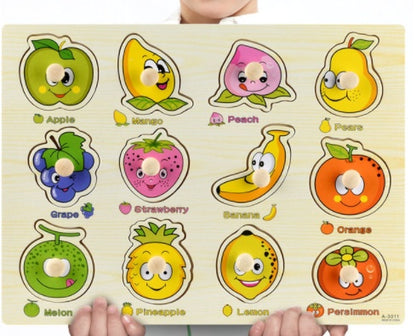 Early Childhood Education Puzzle Animal Alphabet Cognition Wooden Toys